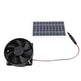 10W Solar Panel Powered Fan Kit Monocrystalline Silicon Solar Powered Exhaust Fan Portable Silent Solar Panel Fan for Outdoor - EX-STOCK Canada