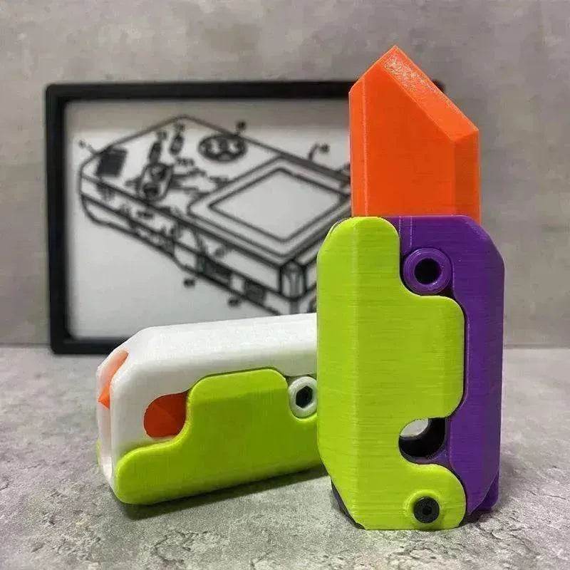 3D Printing Gravity Cub Jumping Small Radish Mini Model Knife - EX-STOCK Canada