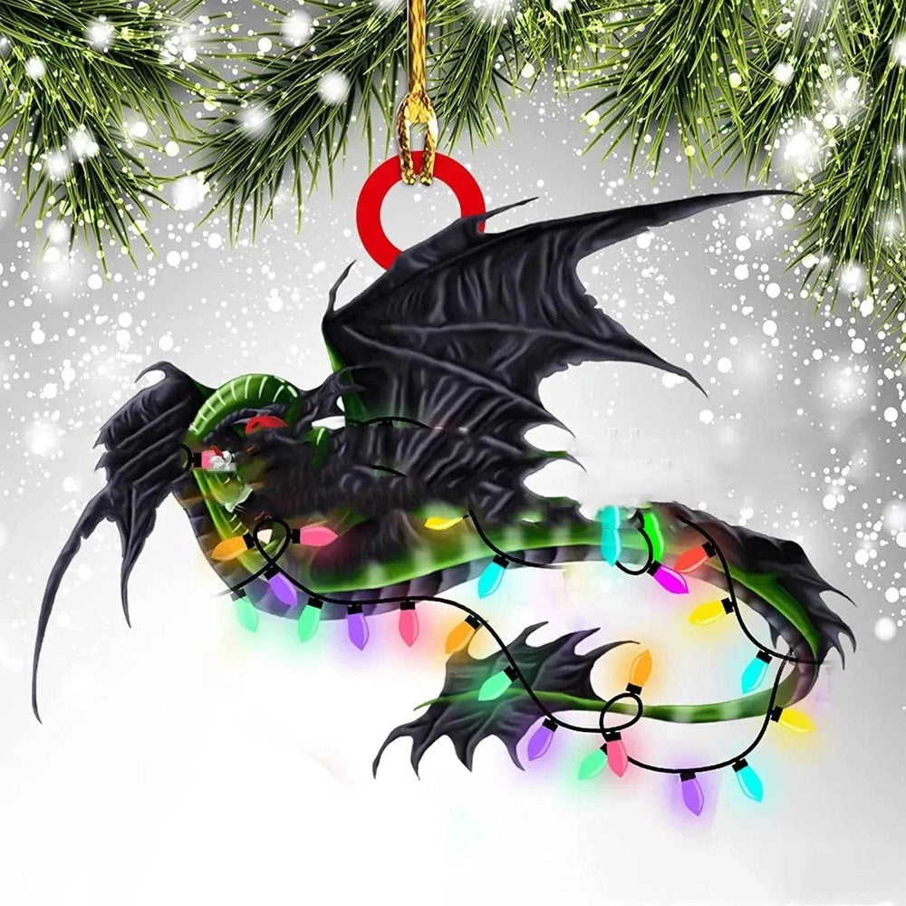 Dinosaur Dragon Egg Christmas Decorations Pendant Acrylic - EX-STOCK Canada