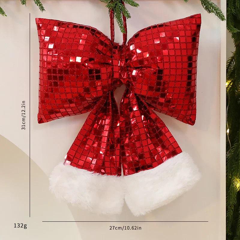 Mirror Bow Christmas Tree Decoration EX-STOCK Canada