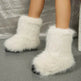 Fashion Long Plush Snow Boots Winter Warm Mid-tube Furry Cotton Shoes For Women Short Boot - EX-STOCK Canada