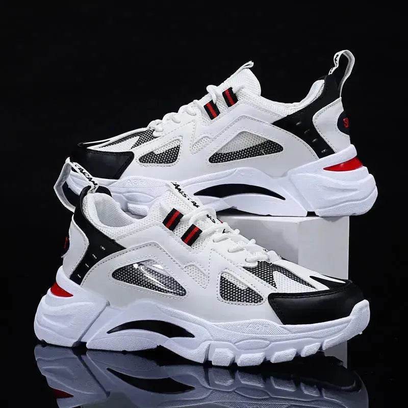 Y2K Fashion Outfit White Sneakers Men Non Slip Walking Running Shoes Sports - EX-STOCK Canada