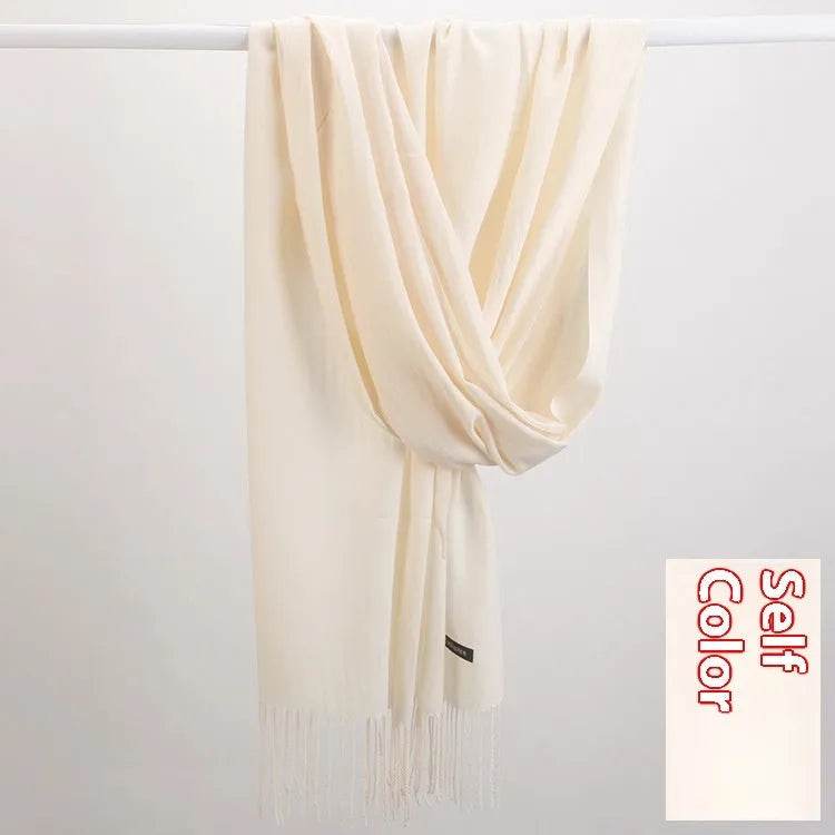 Pure Color Warm Keeping Scarf All-match Cashmere Shawl - EX-STOCK Canada