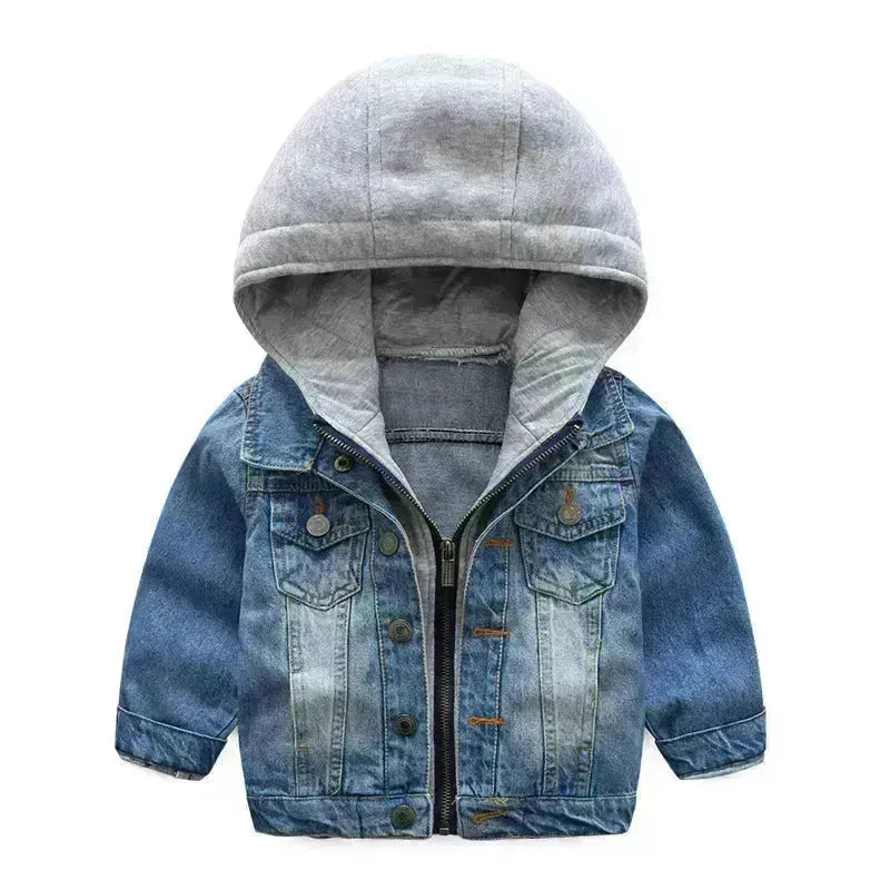 Garçons et enfants Veste en jean souple lavé
