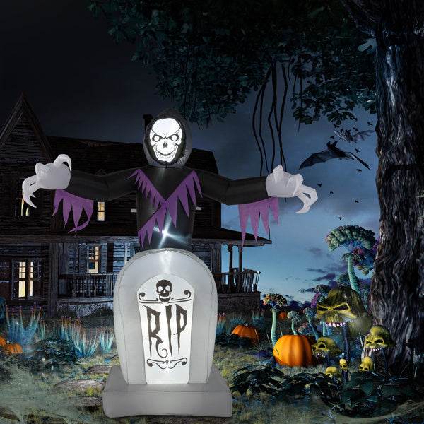 Grim Reaper And Grave, Halloween Inflatable Decoration 12V - EX-STOCK Canada
