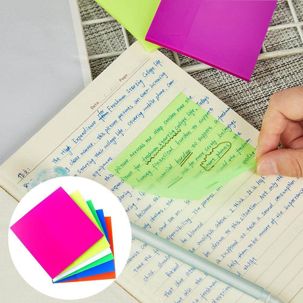 Transparent Post-it Notes Student Notes Sticky Notes Stickers Detachable Notes Sticky Notes - EX-STOCK Canada