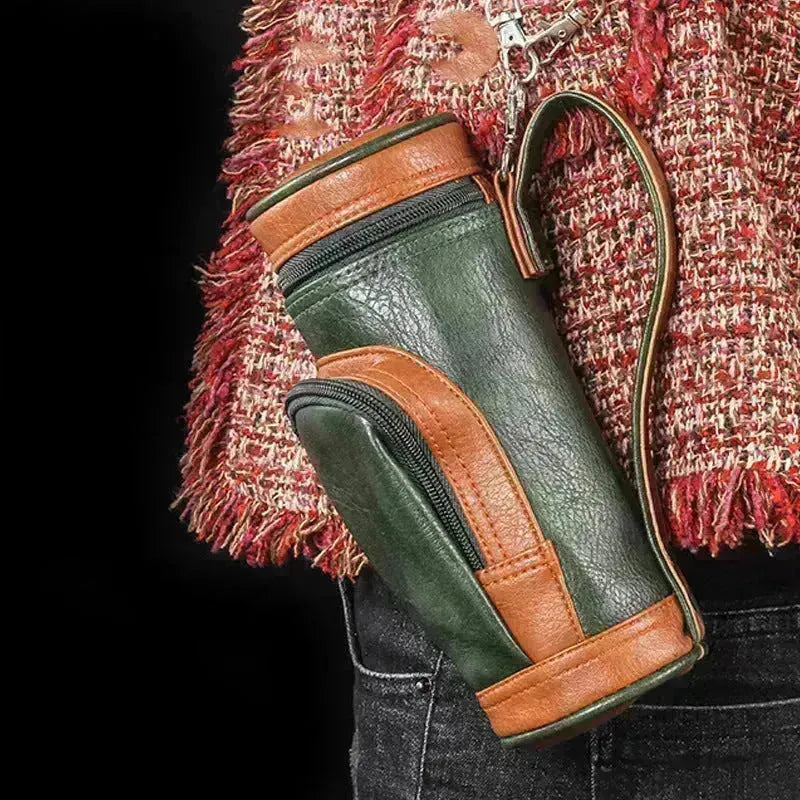 Le sac de cigare portable contient un humidificateur et un coupe-cigare