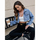 New Denim European And American Loose Hole Casual Denim Jacket For Women - EX-STOCK Canada