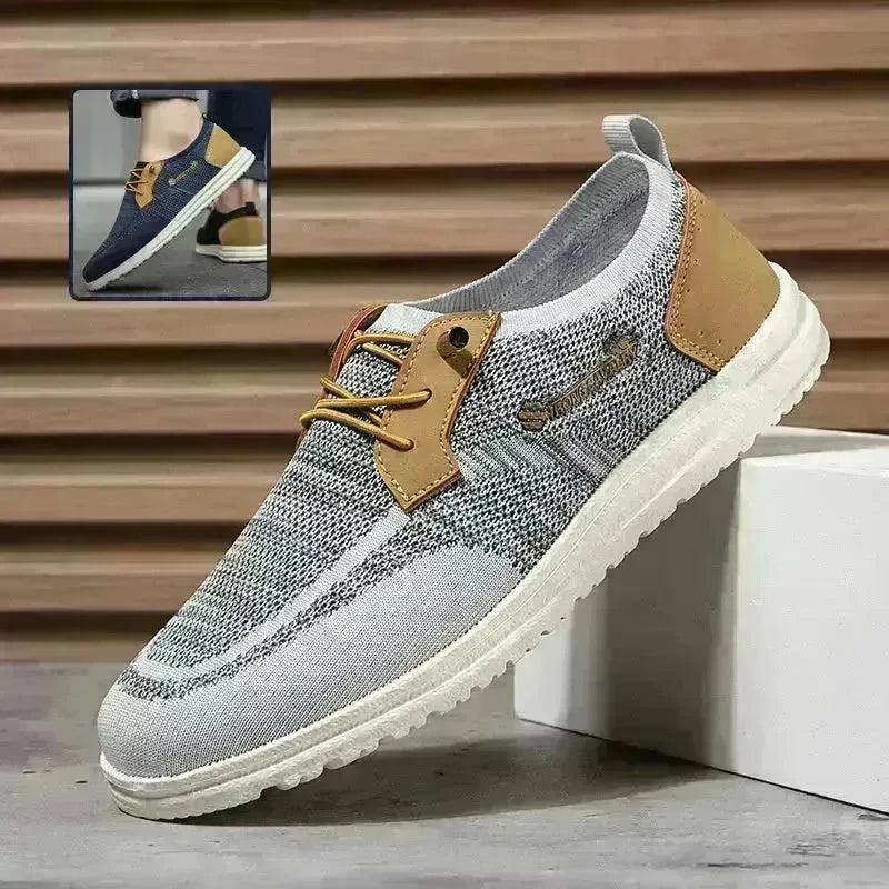 Casual Flat Slip-on Mesh Shoes Lightweight Breathable Loafers Men Walking Running Sports Shoes Sneakers for Men - EX-STOCK CANADA