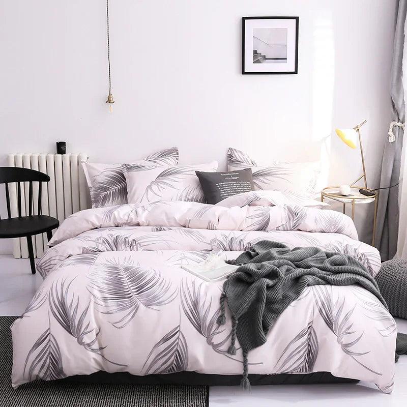 Housse de couette avec quilt 2 taies d'oreiller 50x70cm Ensemble de literie 3 piècesEX-STOCK Canada