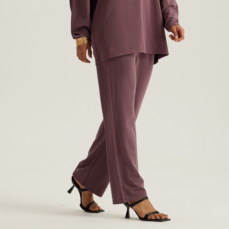Middle Eastern Muslim Women's Loose Outerwear Long Sleeve Pants Suit - EX-STOCK Canada