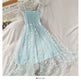 Women Dresses Summer V Neck Floral Print Boho Beach vacation Mini Dress - EX-STOCK Canada