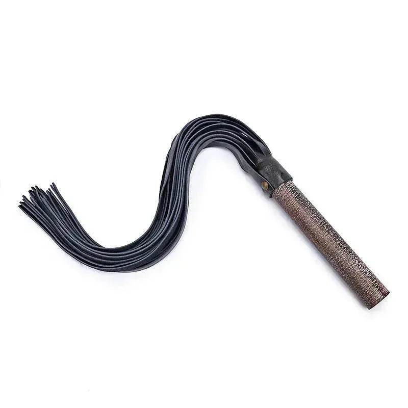 Hot BDSM Spanking Flogger Whip Genuine Leather Archaize Wooden Handle BDSM Spanking Paddles - EX-STOCK Canada