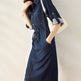 Handsome Retro Denim Waist-tight Dress - EX-STOCK Canada