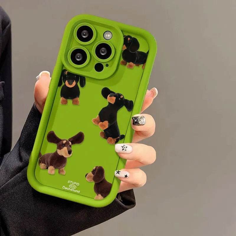 Cream Sausage Dog Phone Case - EX-STOCK Canada