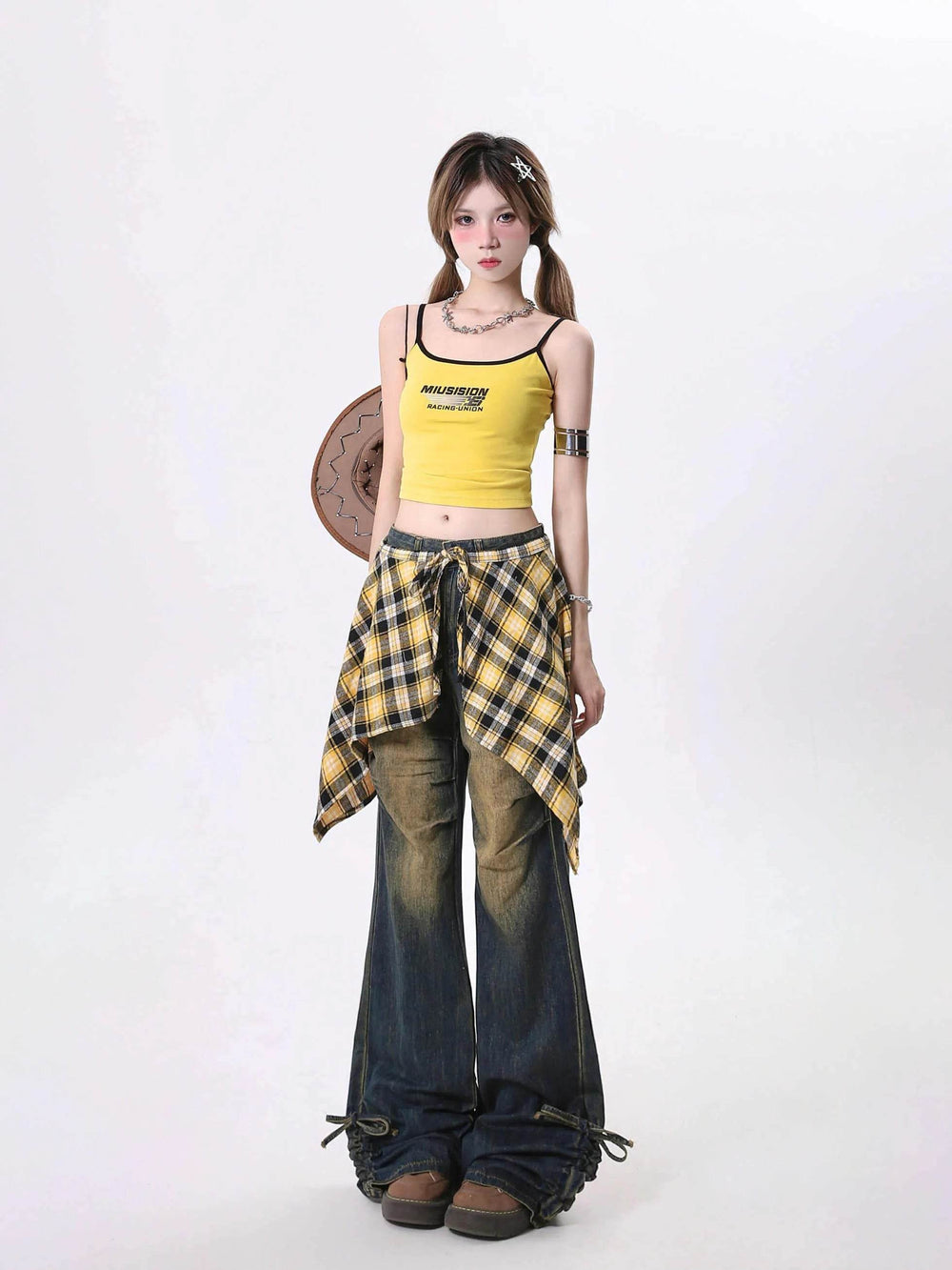 Jeans Women's Skirt Swing Outside Casual Bootcut Pants - EX-STOCK Canada