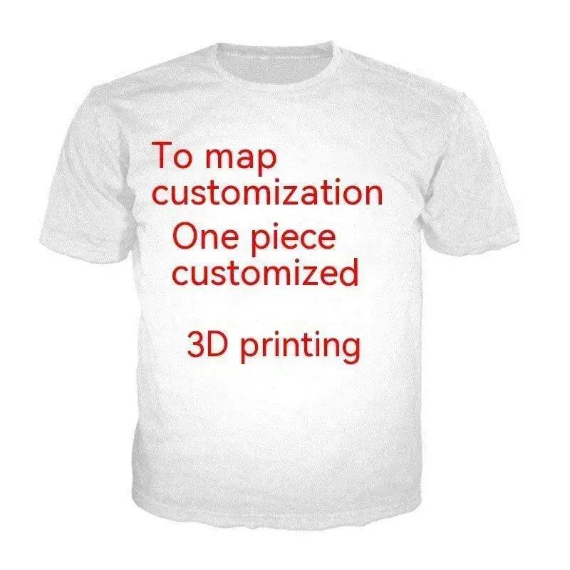 3D Digital Printed Casual Round Neck Short Sleeves - EX-STOCK Canada