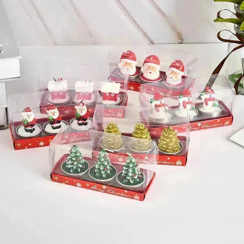 Bougies cadeaux d'artisanat de Noël décorer