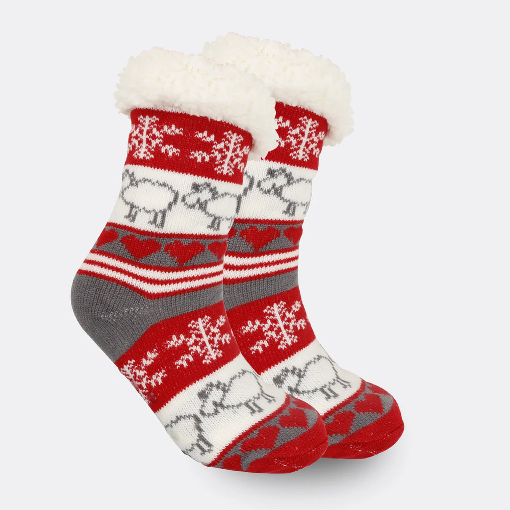 Christmas Women's Thickened Fleece-lined Room Socks EX-STOCK Canada