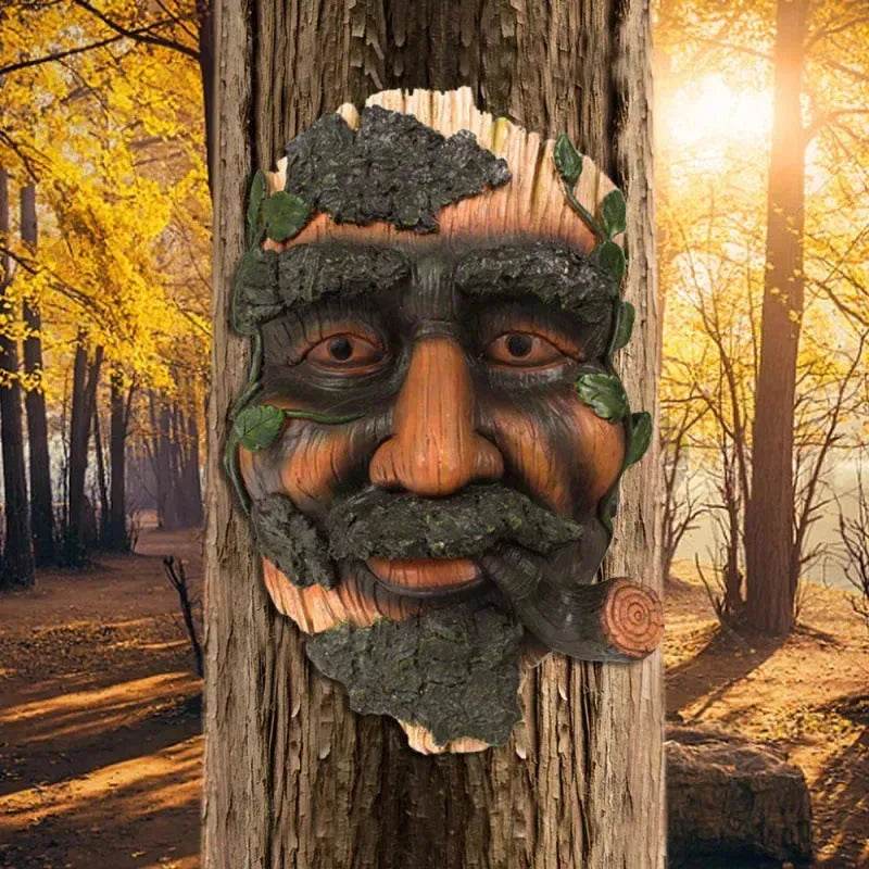 Smoker Man Wooden Resin Craft Ornaments Wall Decor - EX-STOCK Canada