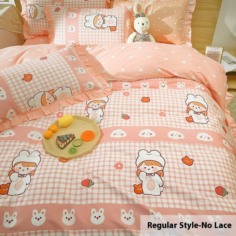 Four Piece Duvet Set Girl's Heart Ins Style EX-STOCK Canada