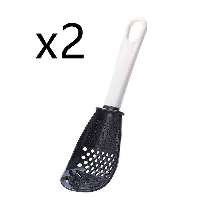Multifunctional Slotted Spoon Grinding Cooking Spoon Mashed Auxiliary Food Ginger Garlic Spoon Press Potatoe Stir-frying Spatula Kitchen Gadget - EX-STOCK Canada