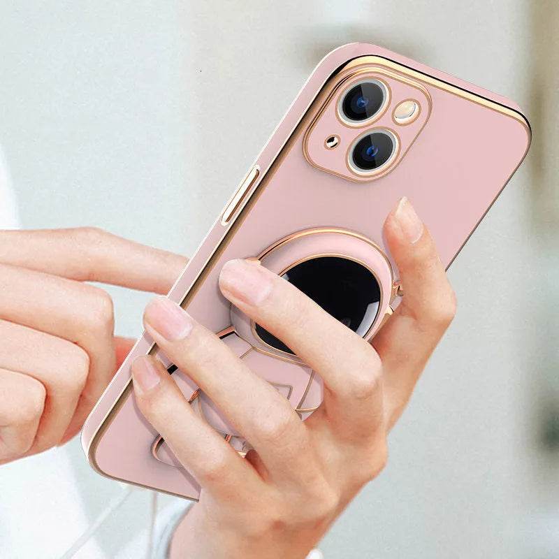 3D Astronaut Phone Case Anti-Drop Electroplating Bracket - EX-STOCK Canada