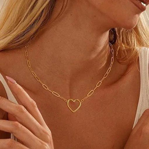 Stainless Steel Paperclip Twist Necklace EX-STOCK Canada