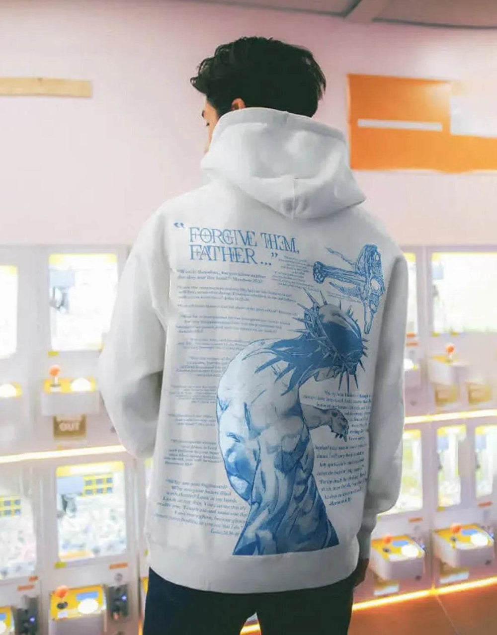 Men's Casual Printed Oversized Hoodie Sweatshirt Hip Pop Streetwear - EX-STOCK Canada