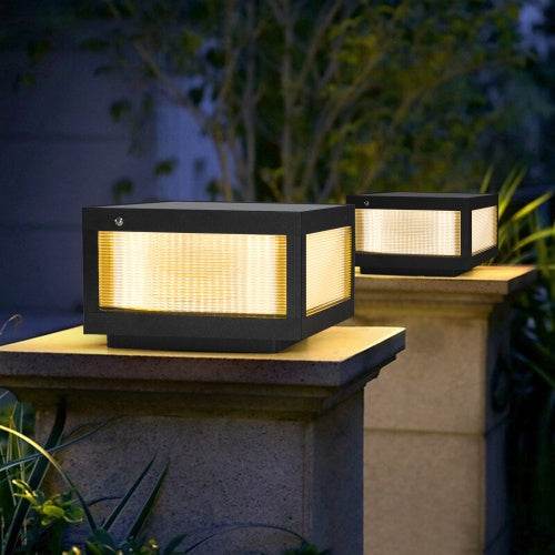 Solar Wall Light With Dimmable LED-2 Package Landscape Pathway Lighting - EX-STOCK Canada