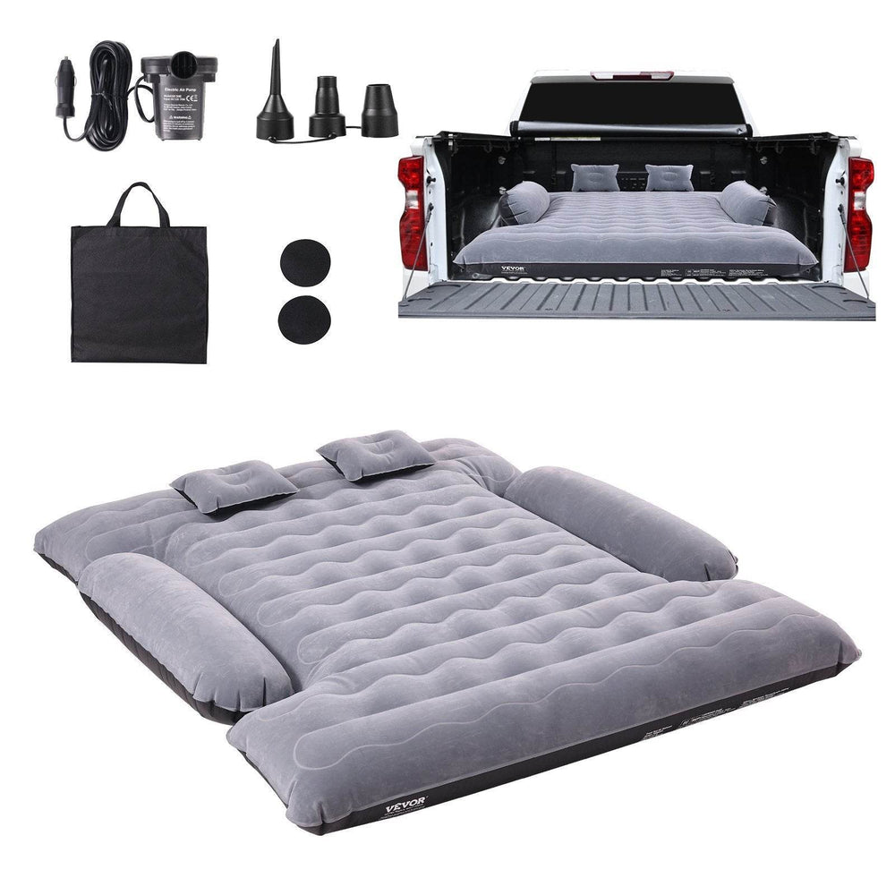 Truck Bed Air Mattress, For 6-6.5 Ft Full Size Truck Beds, Inflatable Air Mattress Camping Bed With 12V Air 2 Pillows, Carry Bag, For Chevrolet Silverado, Dodge Ram, Ford - EX-STOCK Canada