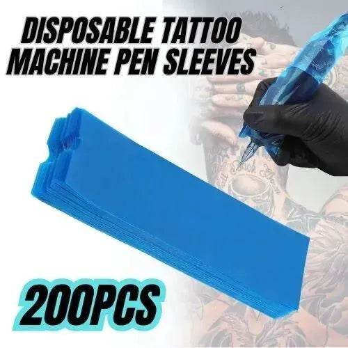 200pcs Tattoo Machine Pen Sleeves Disposable Cover - EX-STOCK Canada