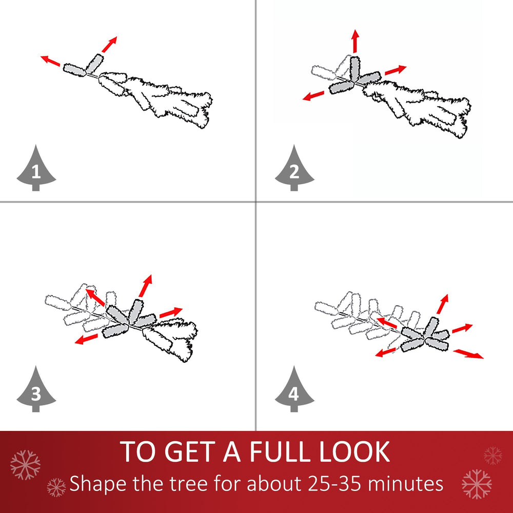 7ft Artificial Christmas Tree Holiday Home Indoor Decoration With Automatic Open, Black EX-STOCK Canada