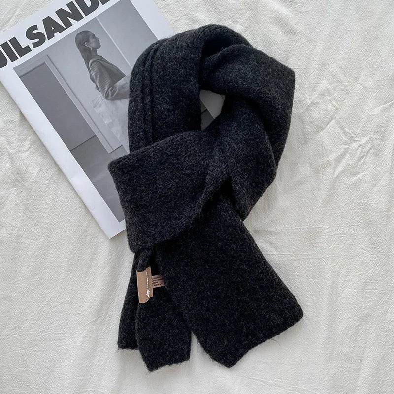 Women's Sweet Version Fleece Solid Scarf Autumn And Winter - EX-STOCK Canada