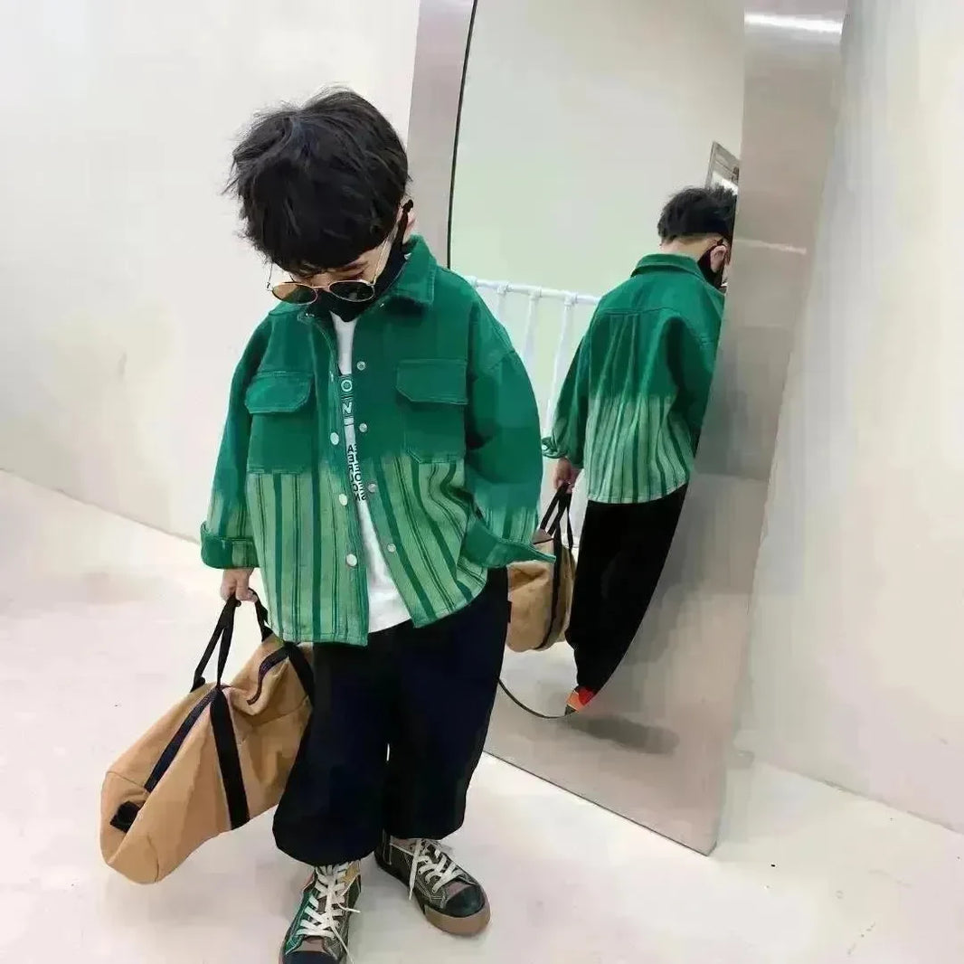 Fashionable And Personalized Boy's Spring Denim Jacket - EX-STOCK CANADA