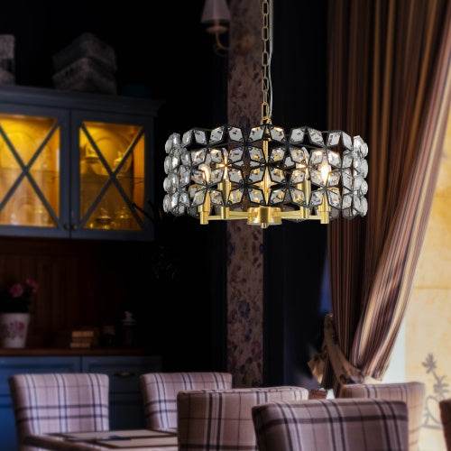 Modern Crystal Chandelier, Suitable For Living Room Round Crystal Lamp Luxury Home Decoration Lamps - EX-STOCK Canada