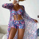 3pcs Pring Bikini With Long Sleeve Cardigan Fashion Summer Beach Swimsuit Women - EX-STOCK Canada