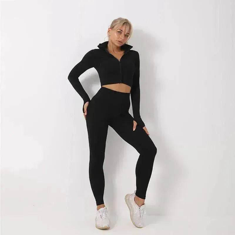3PCS Yoga Set Seamless Sport Set Women Gym Clothing Leggings Women Crop Top Sports Bra Women Fitness Gym Set Womens Outfits Tracksuit - EX-STOCK Canada