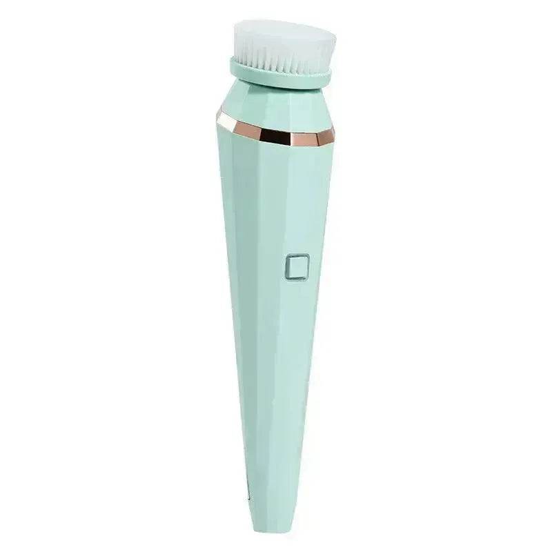 4 In 1 USB Rechargeable Electric Facial Cleansing Brush Soft Skin Care Portable Massager Face Brush Deep Cleaning Device - EX-STOCK Canada