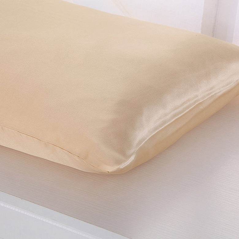 Pillowcase Satin Solid Color Simulation Silk Single Pillowcase Ice Silk Pillowcase - EX-STOCK Canada