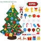 DIY Felt Christmas Tree New Year Toddler Kids Handmade Gift Toys Door Wall Hanging Ornaments Holiday Party Home Decor Set - EX-STOCK Canada