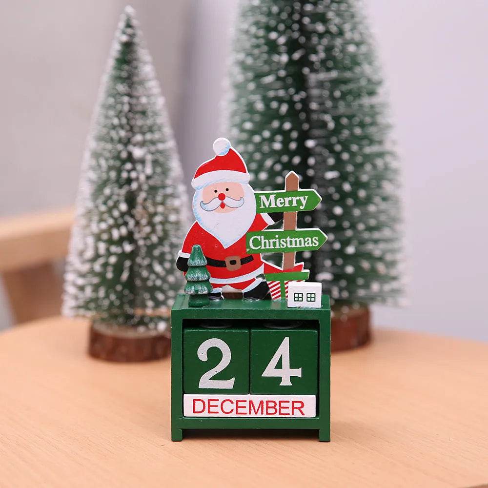 Christmas wooden calendar decorations - EX-STOCK Canada