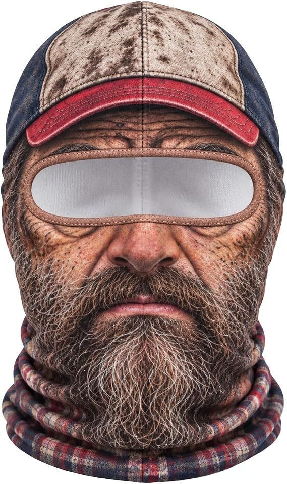 Realistic Winter Ski Face Mask Windproof Thermal Balaclava For Outdoor Sports And Parties | EX-STOCK product gallery photo 13