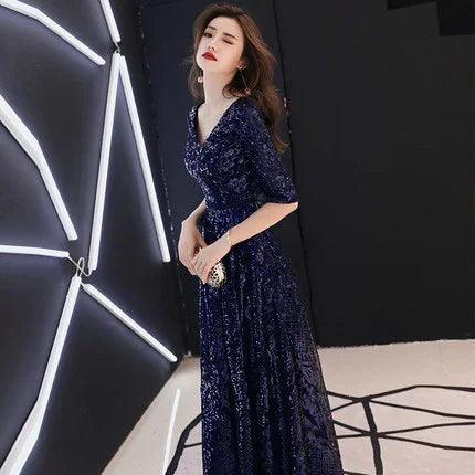 Robe longue de style chinois pour femmes pour le dînerEX-STOCK Canada