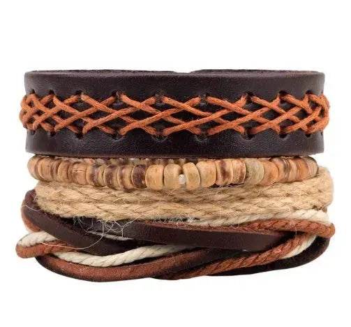 Multilayer Hemp Rope Beaded Bracelet for men and women - EX-STOCK Canada