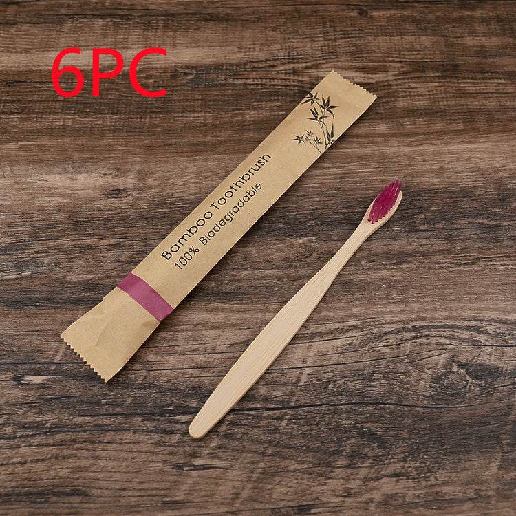 Flat Bamboo Toothbrush Kraft Paper Bag Toothbrush - EX-STOCK Canada