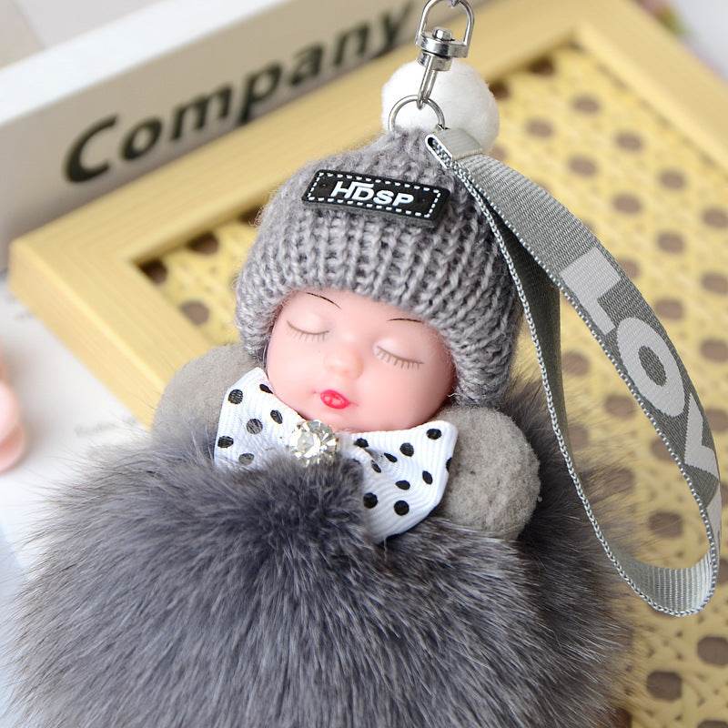 Cute Sleeping Doll Plush Doll Keychain Pendant Backpack Handbag Wallet Accessories - EX-STOCK Canada