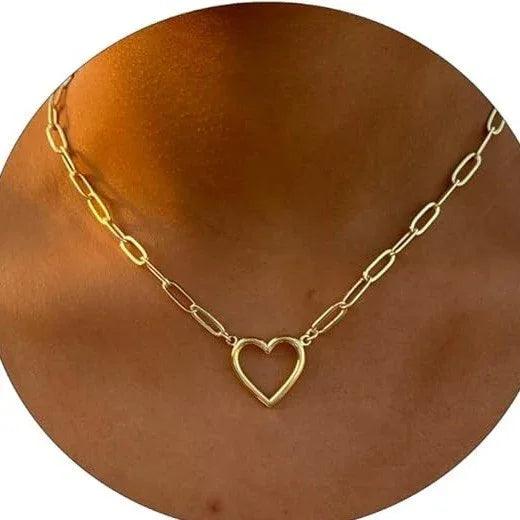 Stainless Steel Paperclip Twist Necklace EX-STOCK Canada