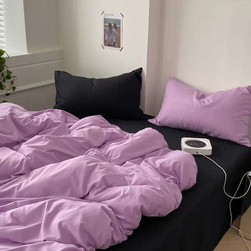 Four-piece Cotton Bed Sheet Duvet Cover Duvet Cover Bedding EX-STOCK Canada