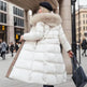 Women's Mid Length Fur Hoodie Winter Jacket Coat - EX-STOCK Canada
